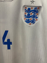 Authentic Gerrard  #4 England 2014-15 Home Football