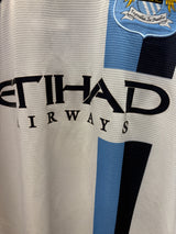 Authentic #42 Toure Yaya Manchester City 2013-14 Away Football L/S