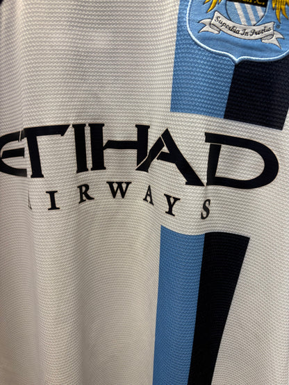 Vintage #42 Toure Yaya Nike Manchester City 2013-14 Away long-sleeve football jersey.