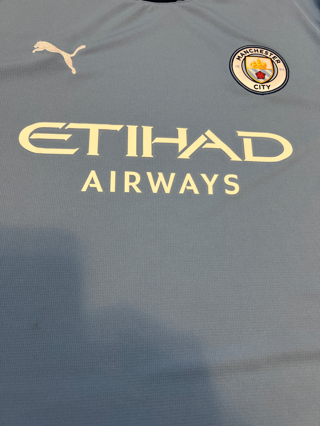 Authentic Marmoush #7 Manchester City 2024-25 Home Football