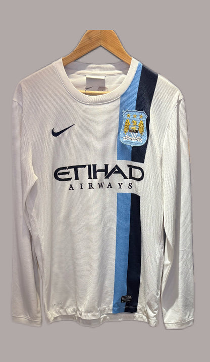 Vintage #42 Toure Yaya Nike Manchester City 2013-14 Away long-sleeve football jersey.