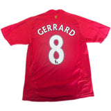 Authentic Gerrard #8 Liverpool 2008-10 Home Football