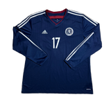 Authentic #17 Robertson Scotland 2014-15 home Football