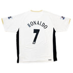 Maillot de football extérieur authentique de Ronaldo #7 Manchester United 2006-08