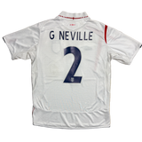 Authentic #2 G.Neville England 2005-07 home football