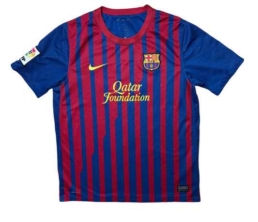 Authentic #10 Messi Barcelona 2011-12 Home Football