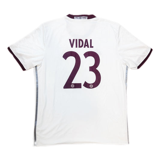 Authentic Vidal #23 Bayern Munich 2016-17 Third Football