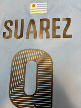 Authentic Suarez #9 2014-15 Home Uruguay Football