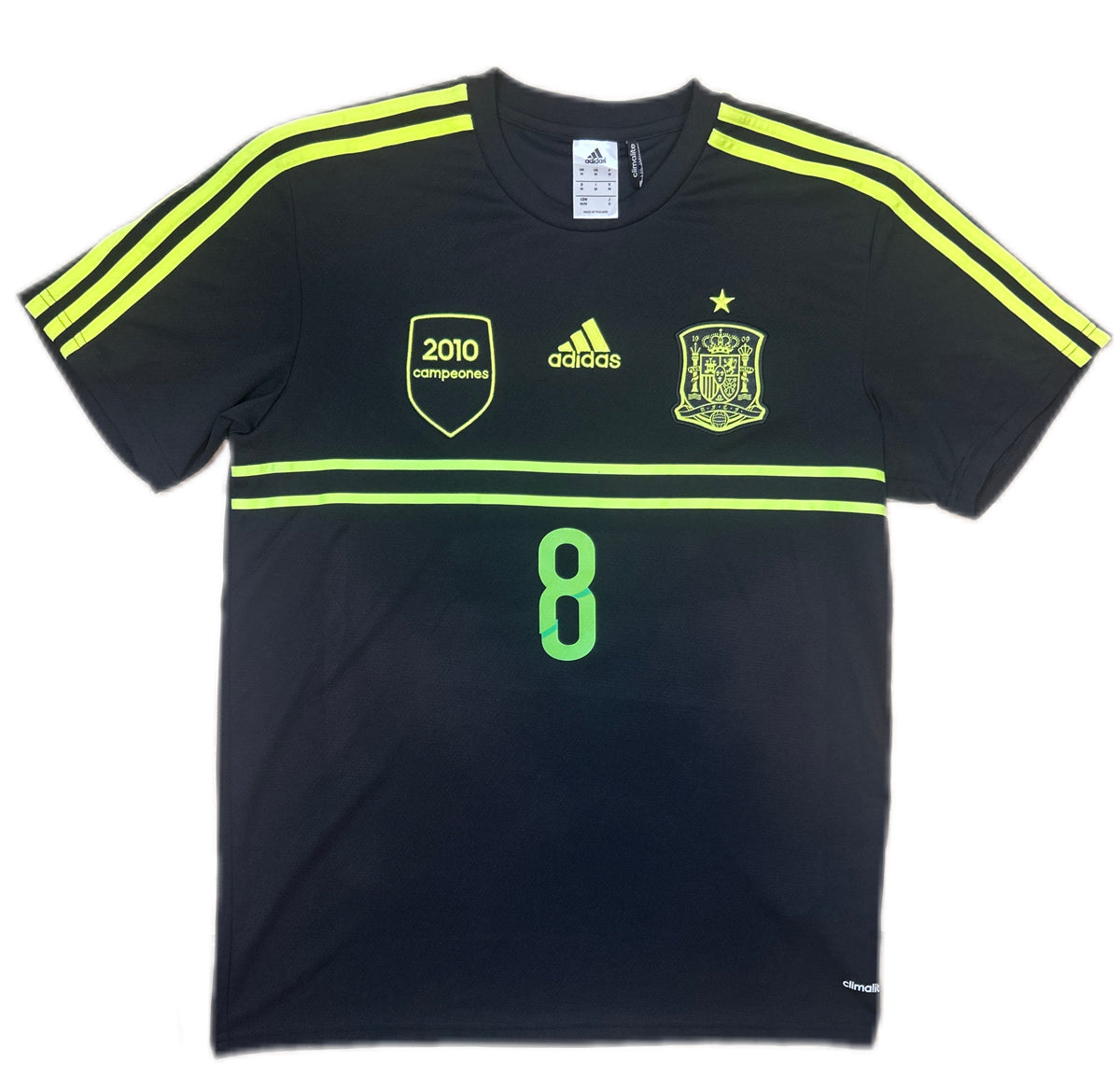 Authentic Xavi #8 Spain 2013-15 Away Football