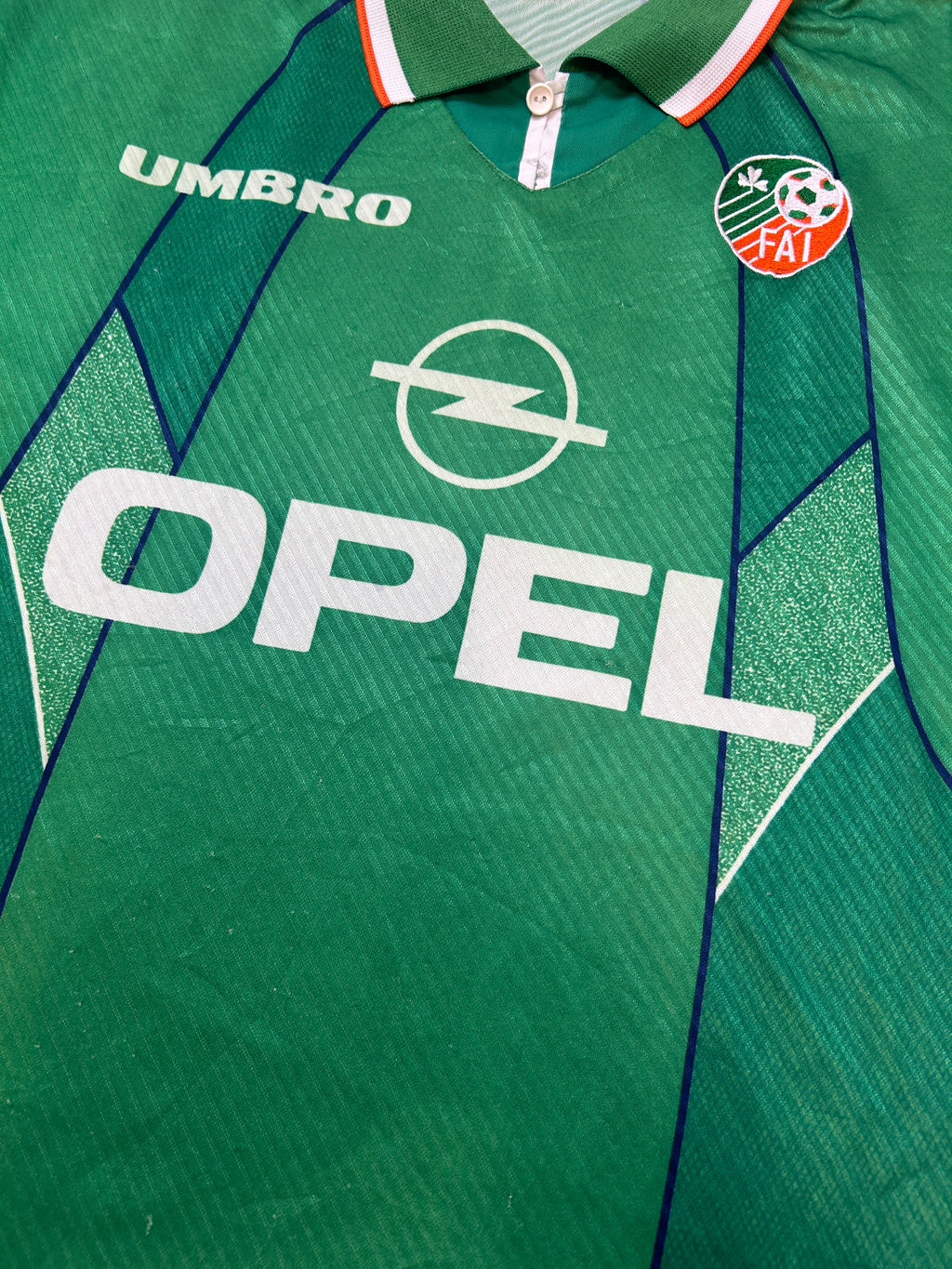 Maillot domicile authentique Keane #6 Irlande 1994-95