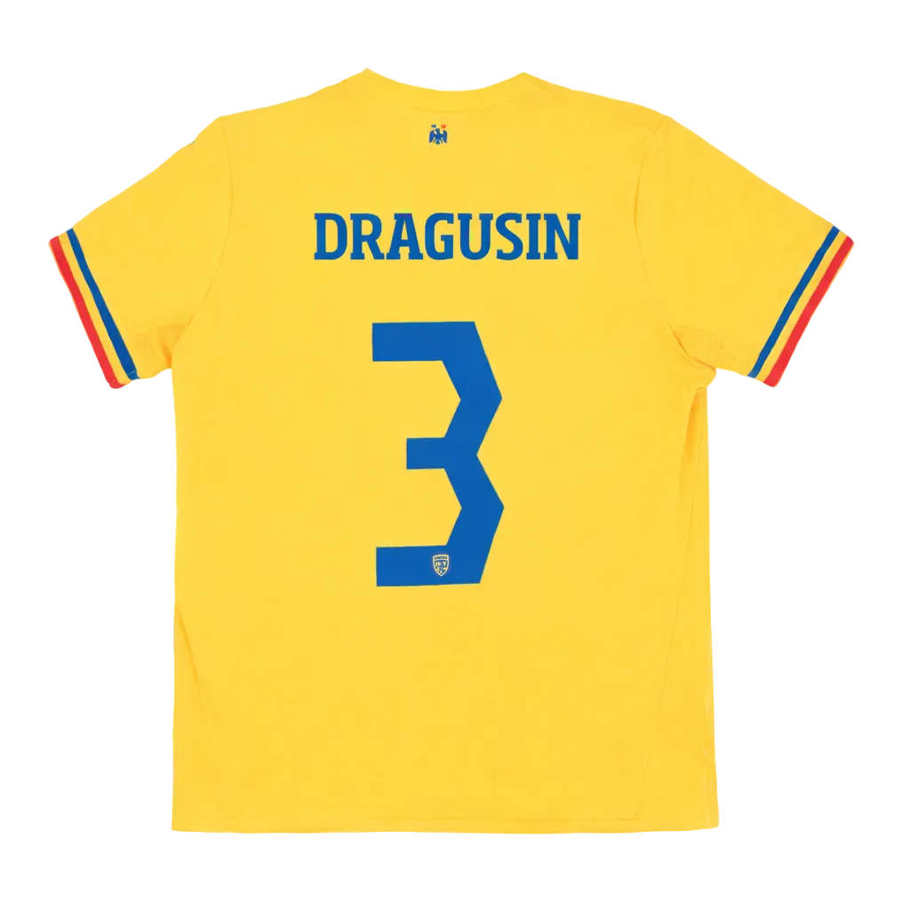 Authentic Dragusin #3 Romania 2023-24 Football