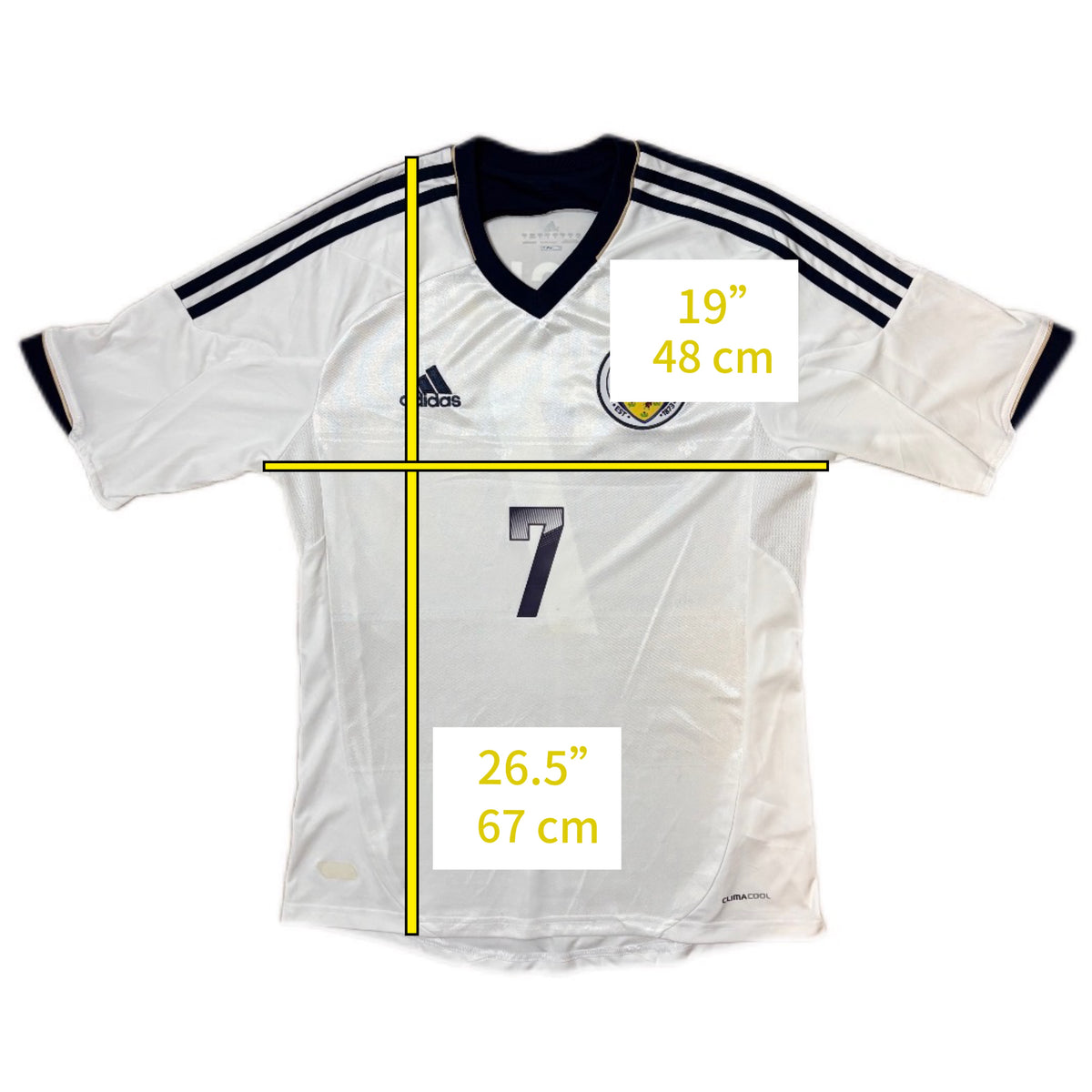 Authentique maillot de football extérieur Écosse #7 Fletcher 2012-14