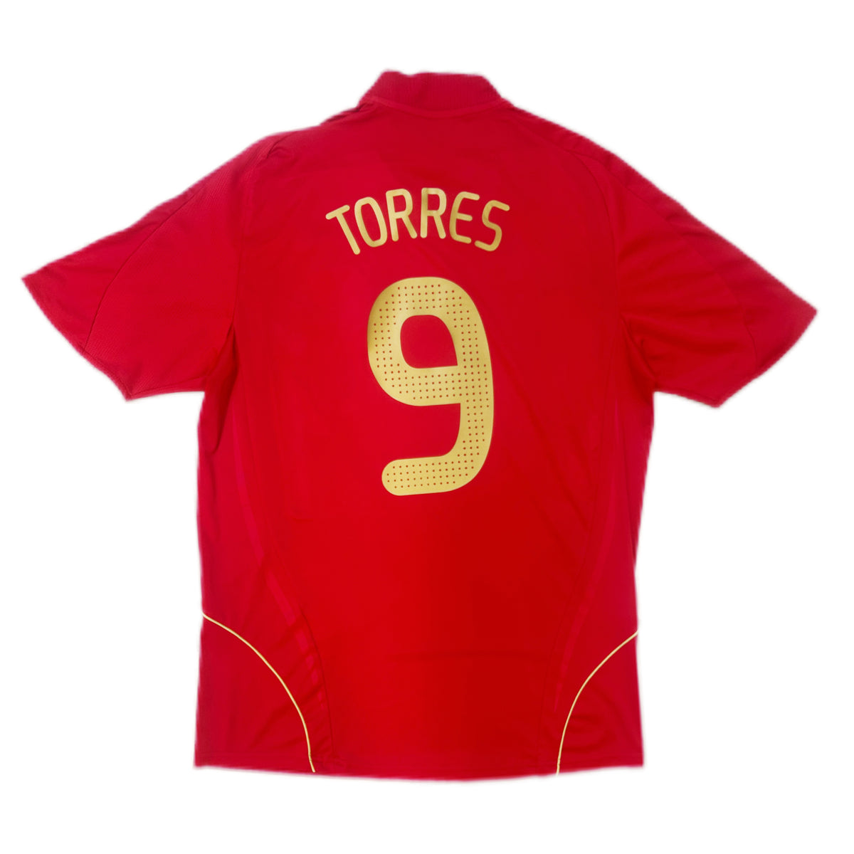 Authentic Torres #9 Spain 2007-09 Home Football