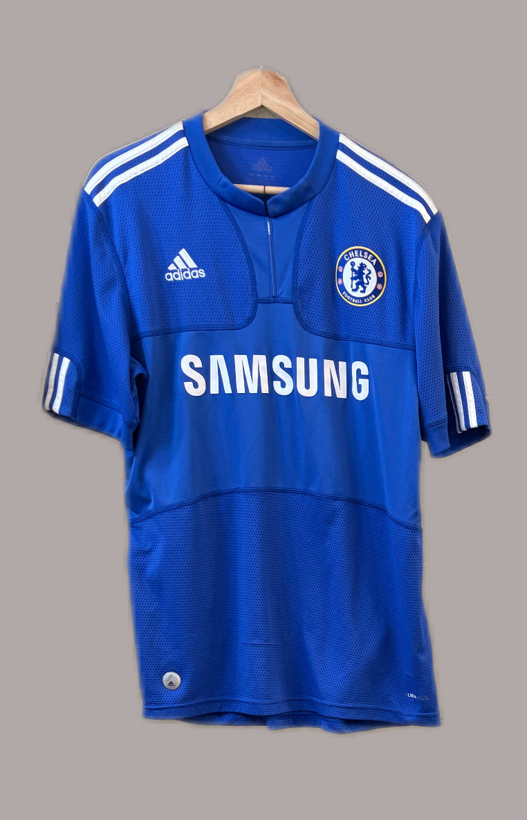 Vintage #11 Drogba Adidas Chelsea F.C. 2009/10 home football shirt