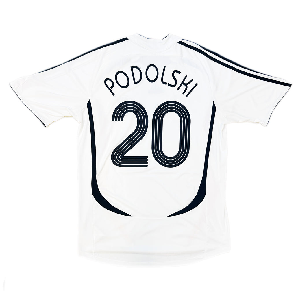 Maillot de foot domicile authentique Podolski #20 Allemagne 2006-2007