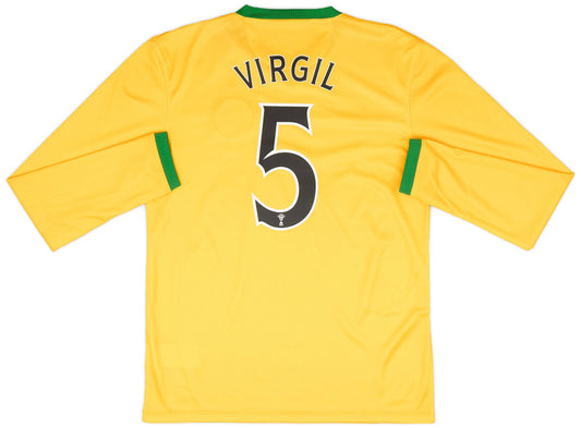 Authentic Virgil #5 Celtic FC 2013-14 Away Football