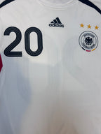 Maillot de foot domicile authentique Podolski #20 Allemagne 2006-2007
