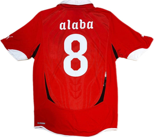 Authentic Alaba #8 Austria 2010-12 Home Football
