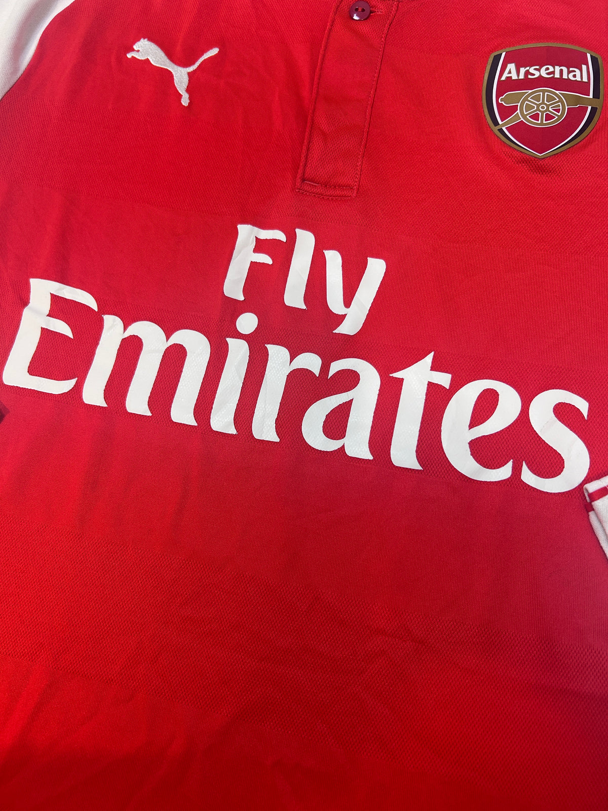 Authentic Ozil #11 Arsenal 2015-16 Home Football