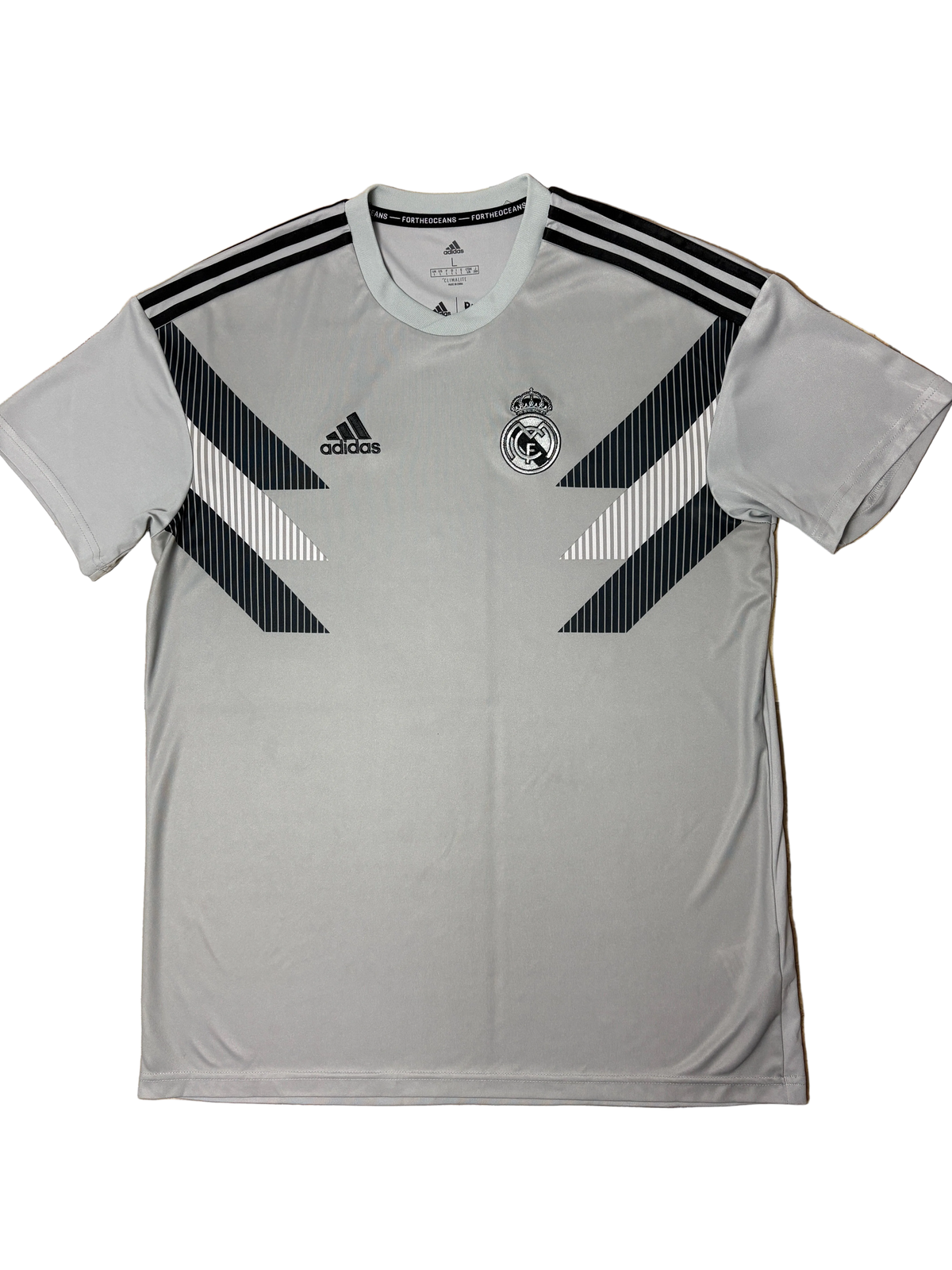 Maillot d'entraînement de football authentique Real Madrid 2018/19 d'avant-match