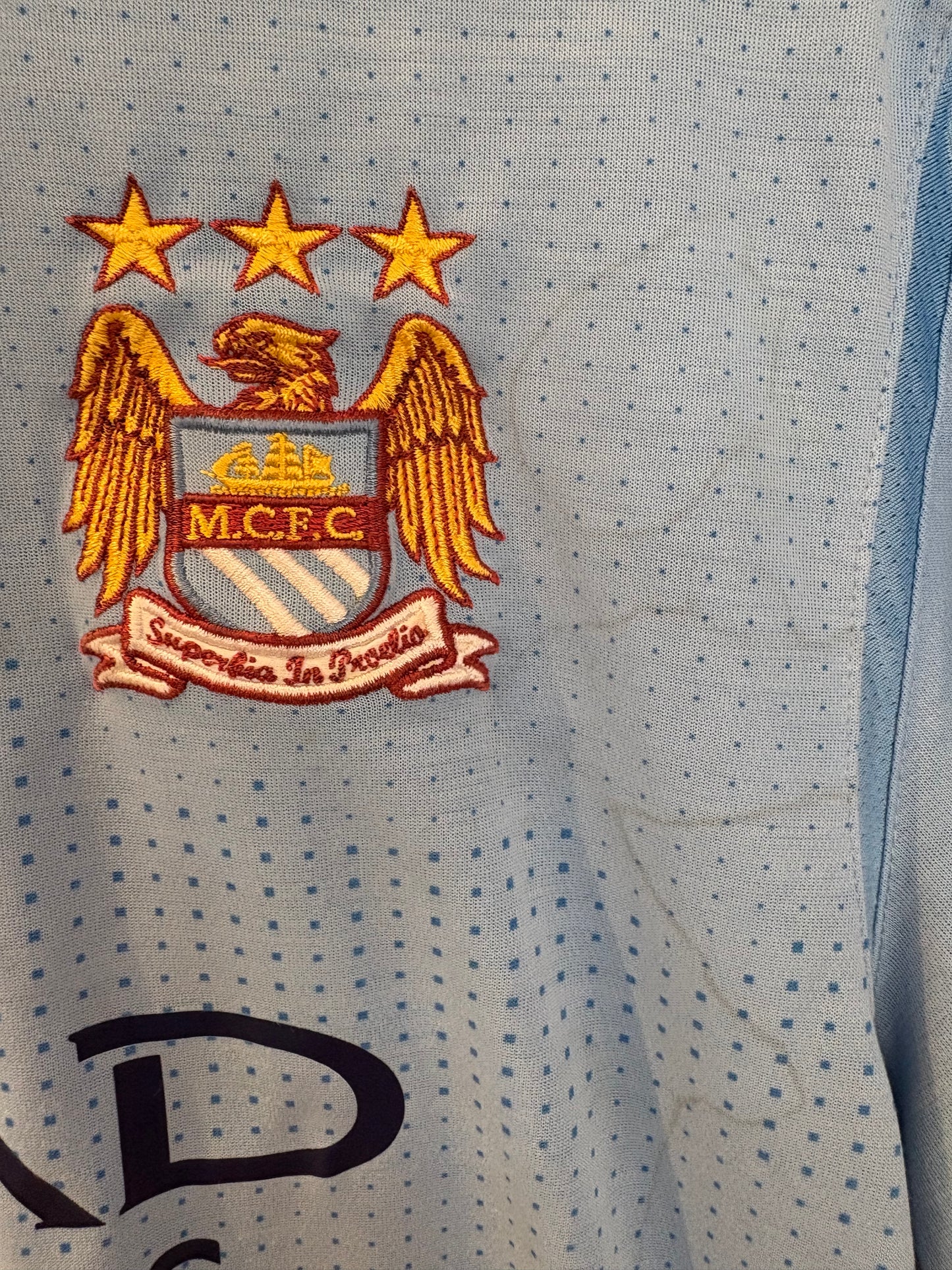 Authentic #45 Balotelli Manchester City 2011/12 Home Football Shirt