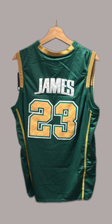 Vintage LeBron James #23 St. Vincent-St. Mary Irish high school basketball Jersey