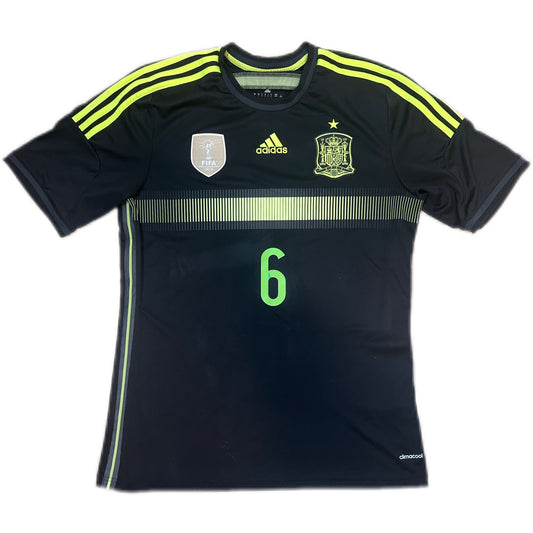 Authentic A.Iniesta #6 Spain 2014 away World Cup Football