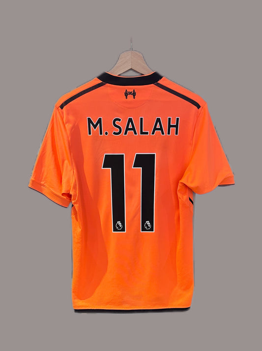 Vintage M.Salah #11 Liverpool 2017/18 Third Football T-Shirt