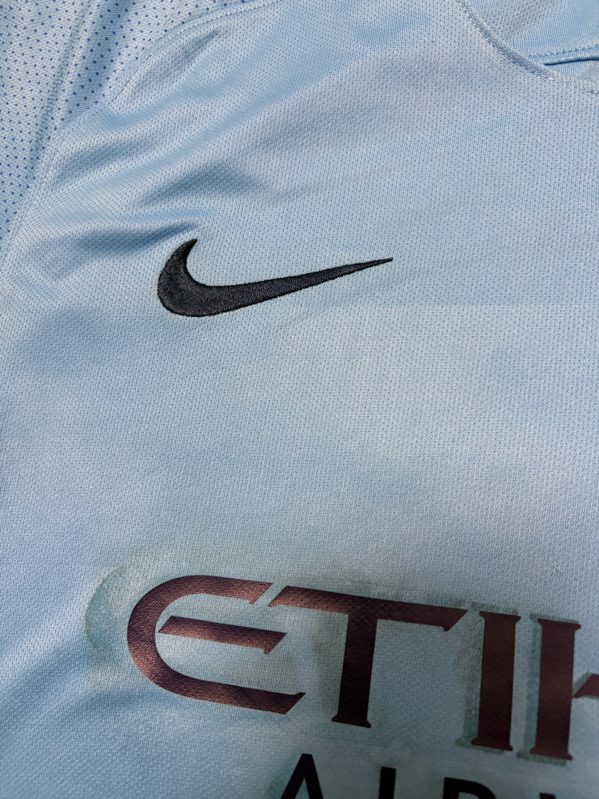 Authentic Kun Agüero #16 Manchester City 2017-18 Home football