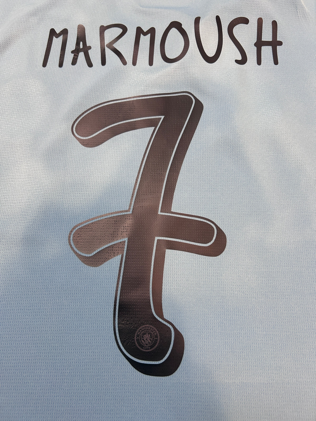 Authentic Marmoush #7 Manchester City 2024-25 Home Football