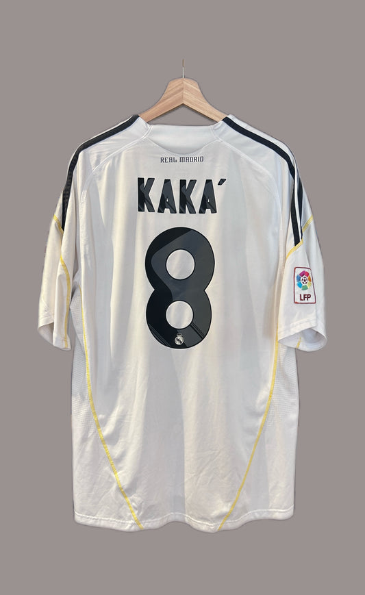 Authentic Kaka’ #8 Real Madrid 2009/10 Home Football T-Shirt