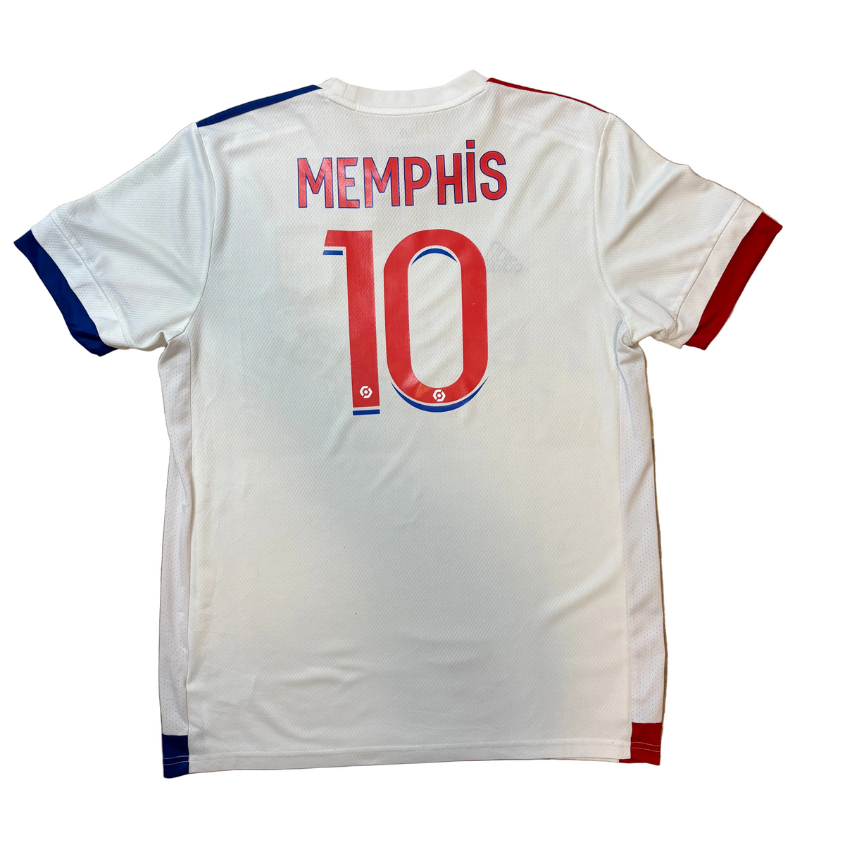 Authentic Memphis #10 Olympique Lyon 2020-21 Home Football