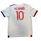 Authentic Memphis #10 Olympique Lyon 2020-21 Home Football