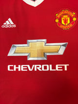 Authentic Schweinsteiger #31 Manchester United 2015-16 Home Football