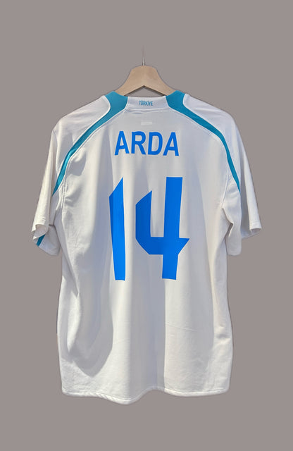 Authentic Arda #14 Turkey 2008/09 Away Football T-Shirt