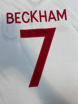 Authentic Beckham #7 England 2010-11 Home Football