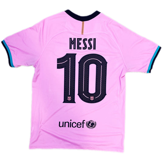 Authentic Messi #10 FC Barcelona 2020-21 Third Football