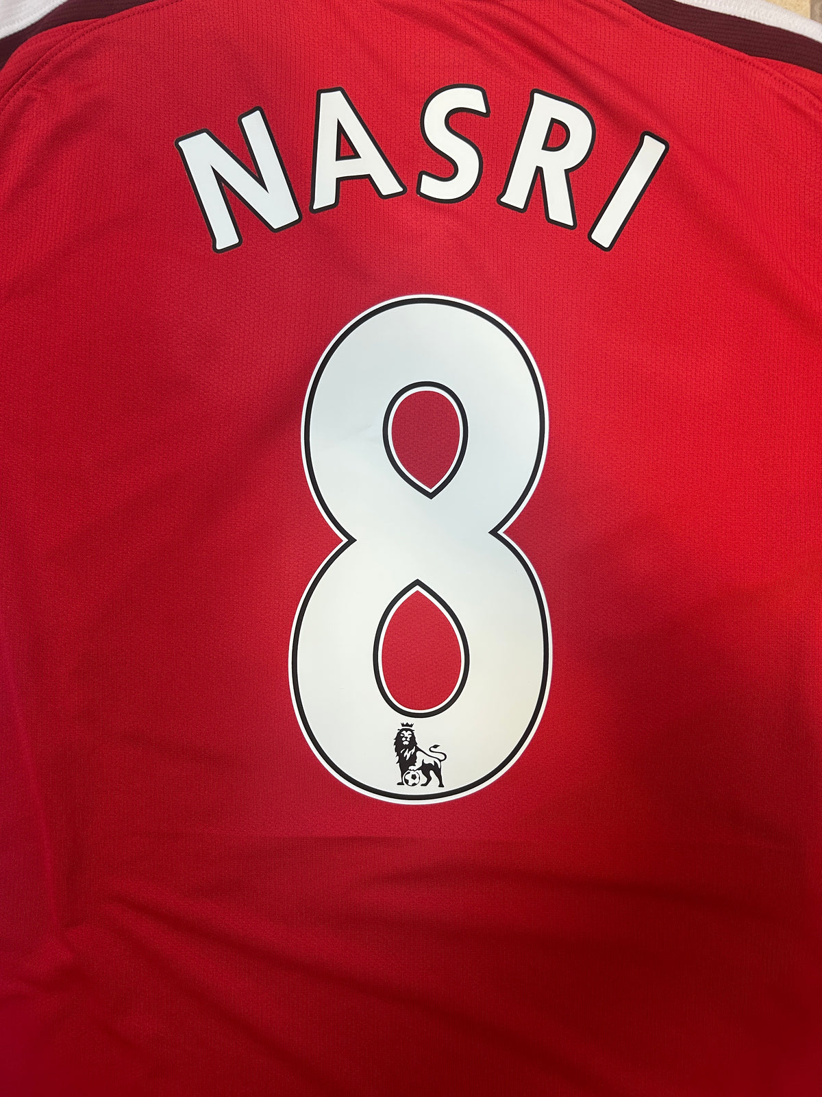 Authentic Nasri #8 Arsenal 2008-10 Home Football