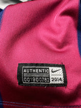 Authentic #8 A. Iniesta Barcelona 20013-2014 home Football