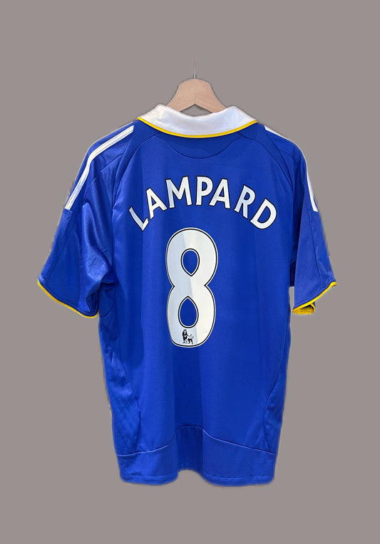 Vintage Lampard #8 Chelsea 2008/09 Home Football T-Shirt