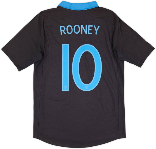 Authentic Rooney #10 England 2011-13 Away Football