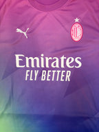 Maillot de football authentique AC Milan Rafa Leão #10 extérieur 2023-24