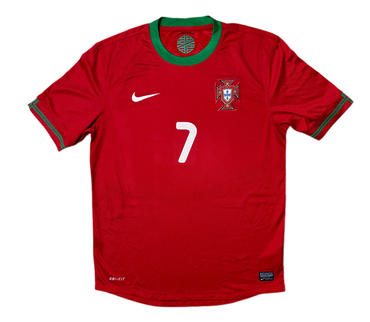 Authentic #7 Ronaldo 2012-13 Portugal Home Football