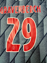 Authentic Gravenberch # 29 Ajax Amsterdam 2020-2021 away Football