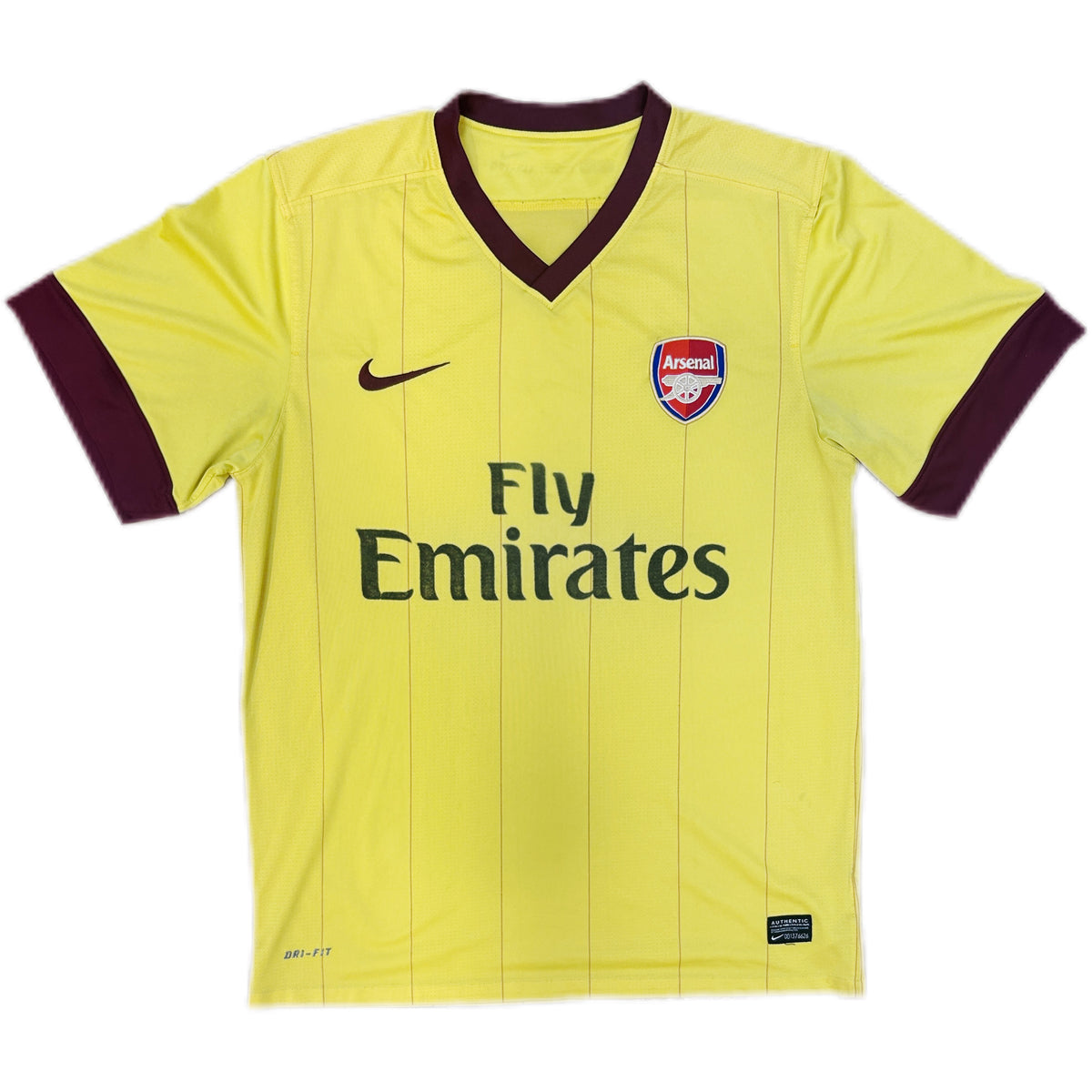 Authentic Nasri #8 Arsenal 2010-11 Away Football