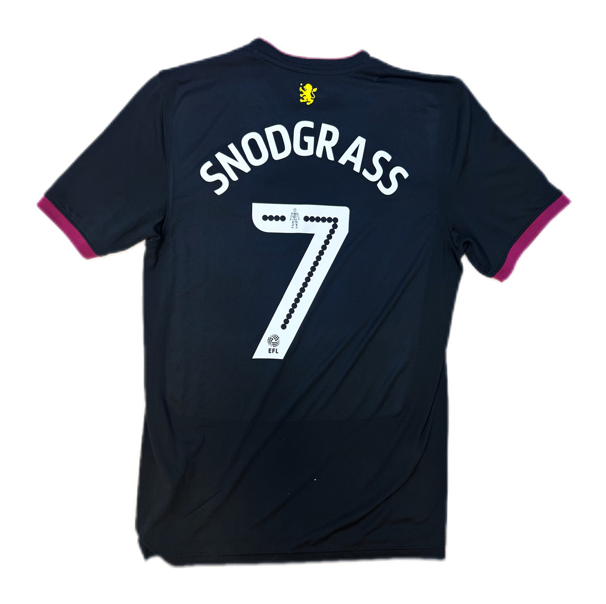 Authentic Snodgrass #7 Aston Villa 2017-18 Away Football