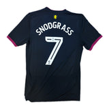 Authentic Snodgrass #7 Aston Villa 2017-18 Away Football