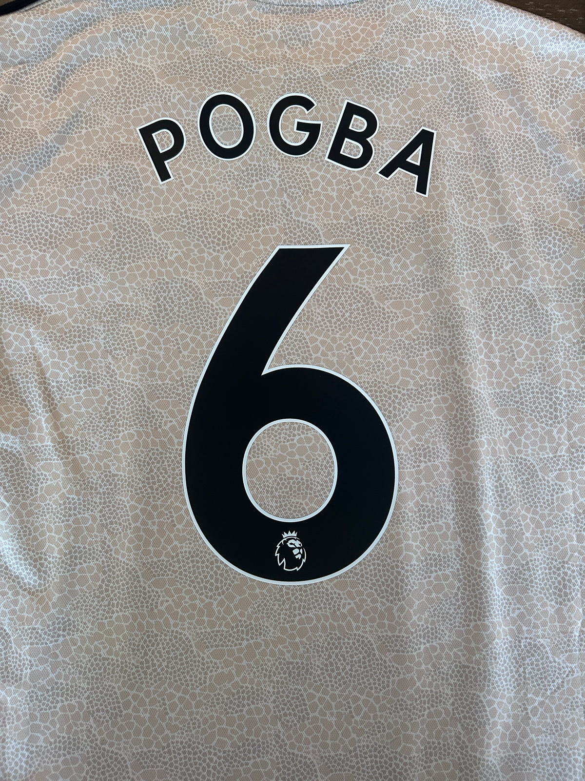 Authentic Pogba #6 Manchester United 2019-20 Away Football