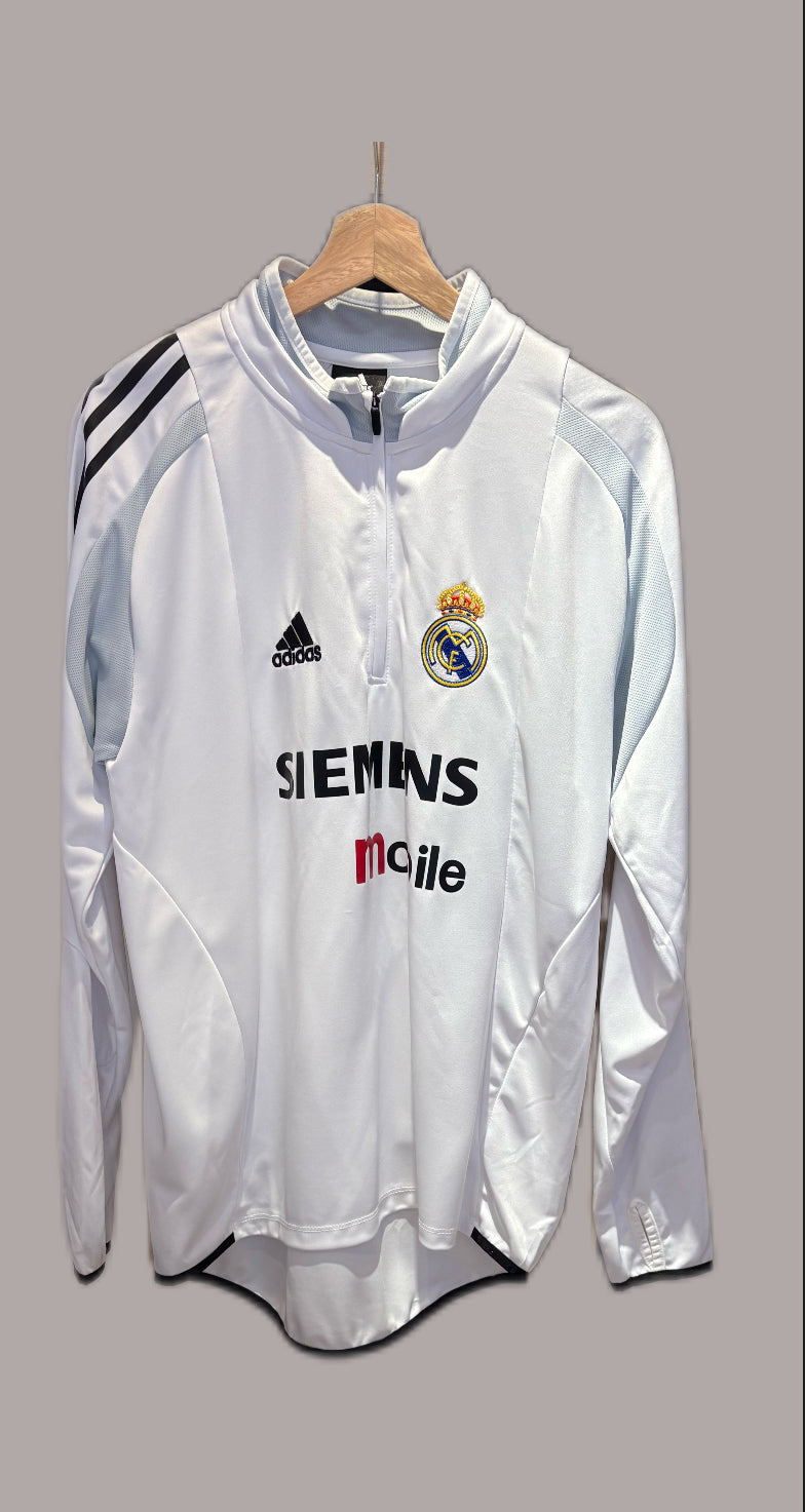 Vintage Real Madrid 2004/2005 quarter zip training top