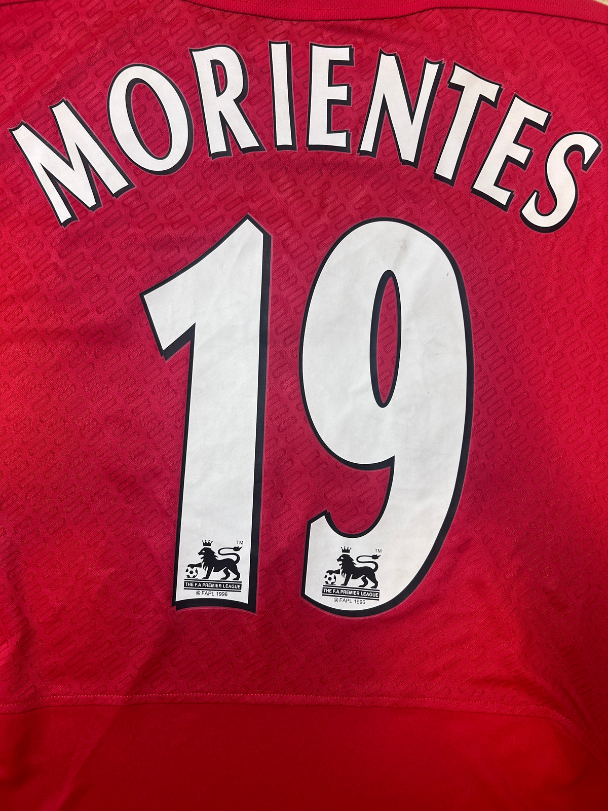 Authentic Morientes #19 Liverpool 2004-05 Home Football